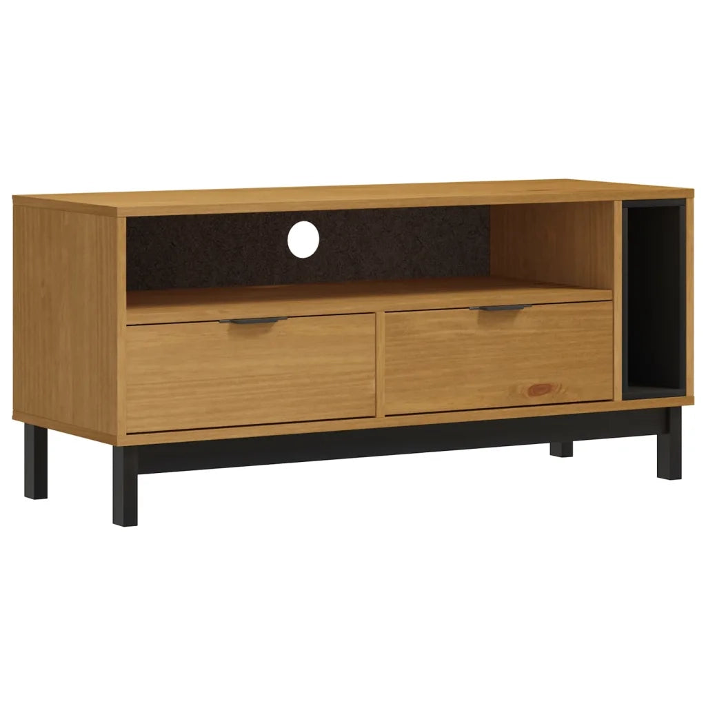 Mobile TV FLAM 110x40x50 cm in Legno Massello di Pino 357820