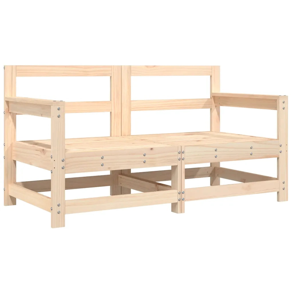 Sedia da patio-Sedie da Giardino con Cuscini 2 pz Legno Massello di Pino 957390