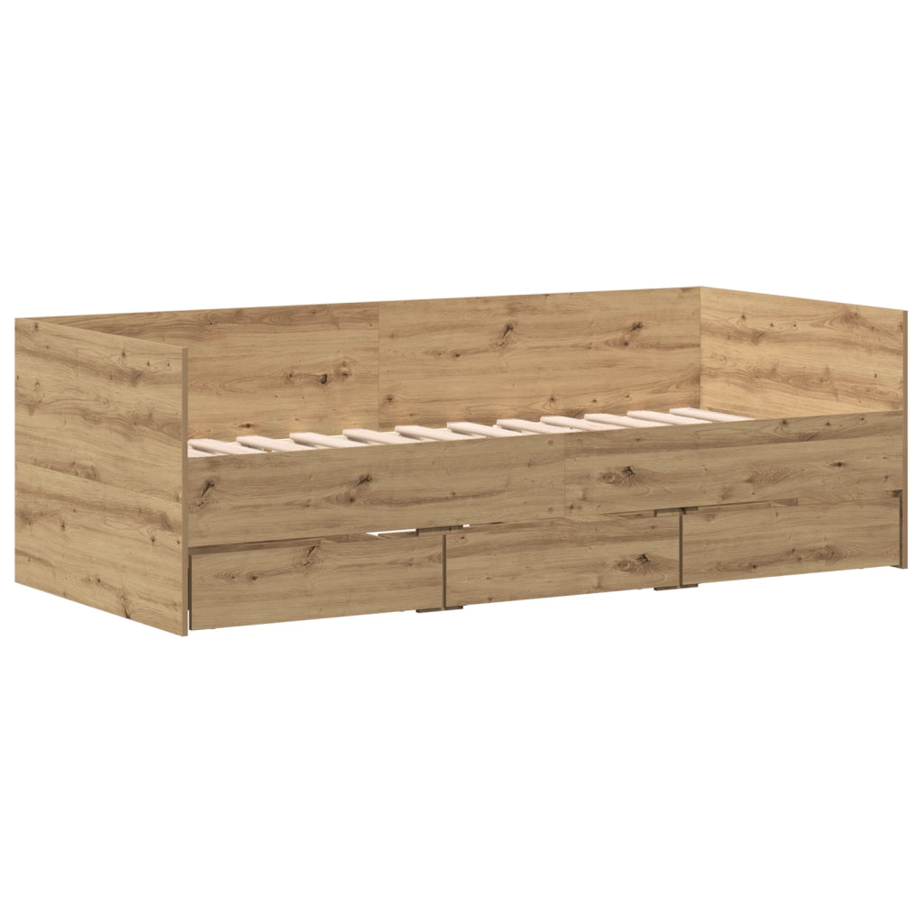Daybed Rovere Artigianale Legno Ingegnerizzato 90 x 190 cm