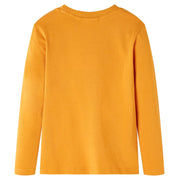 Maglietta da Bambina a Maniche Lunghe Ocra 116 12641