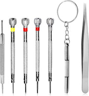 Kit di attrezzi per la riparazione degli orologi - set di 7 strumenti in vetro per la manutenzione degli orologi.