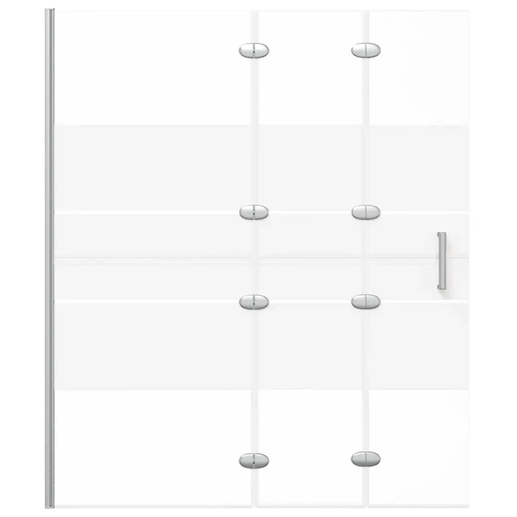 Pannello Doccia Pieghevole in ESG 120x140 cm Bianco 150739