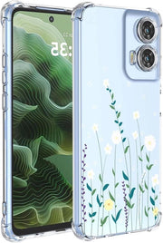 Hoesa smartphone schokbestendig TPU, ultradun e soffice - Disegno floreale bianco