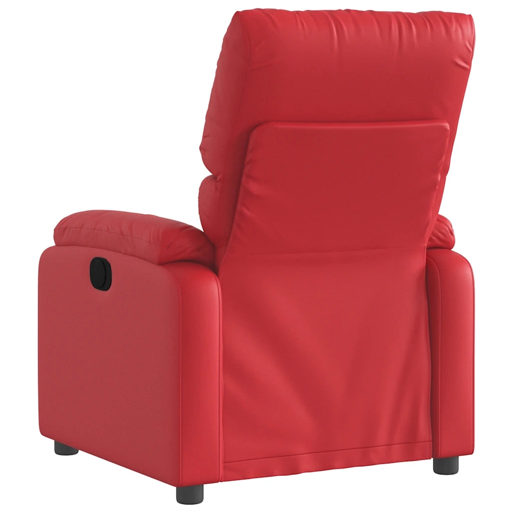 Divano Sedia-Poltrona Massaggiante Reclinabile Rossa in Similpelle 534139