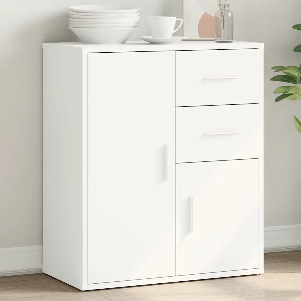 Credenza | Madia | Buffet da pranzo | Armadio da pranzo Bianco 60x31x70 cm in Legno Multistrato