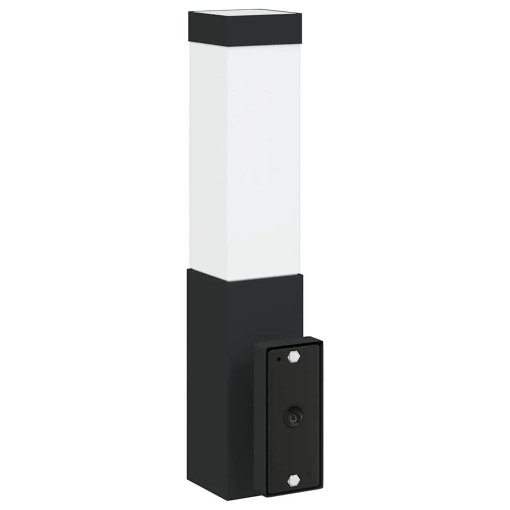 Set di 2 applique da esterno dal design moderno 10,5 x 6 x 33 cm in acciaio inox nero 02_0056512