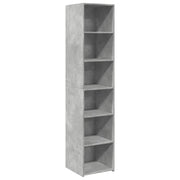 Credenza | Madia | Buffet da pranzo | Armadio da pranzo Grigio Cemento 40x41x185cm in Legno Multistrato