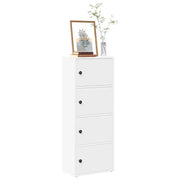 Libreria Bianca 40x24x102 cm in Legno Multistrato 860373