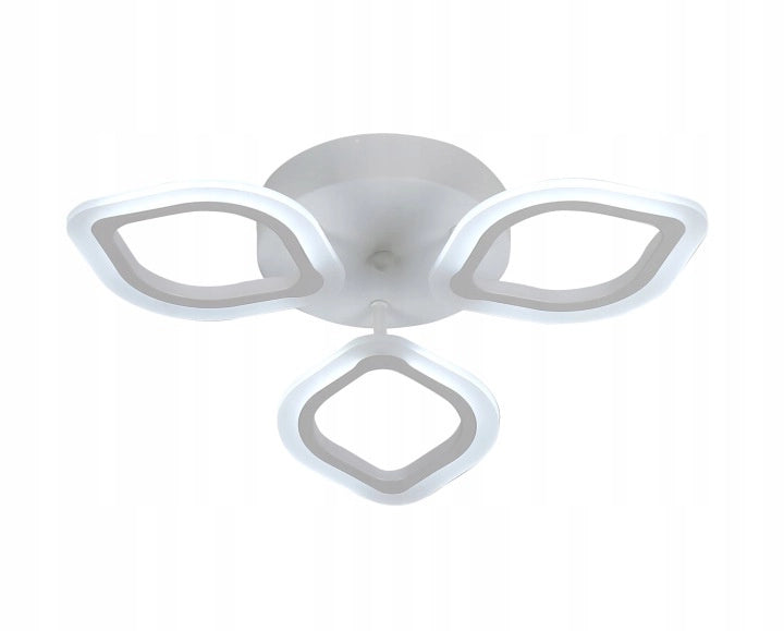 Lampada da soffitto LED 36W bianca foglie Vargo telecomando