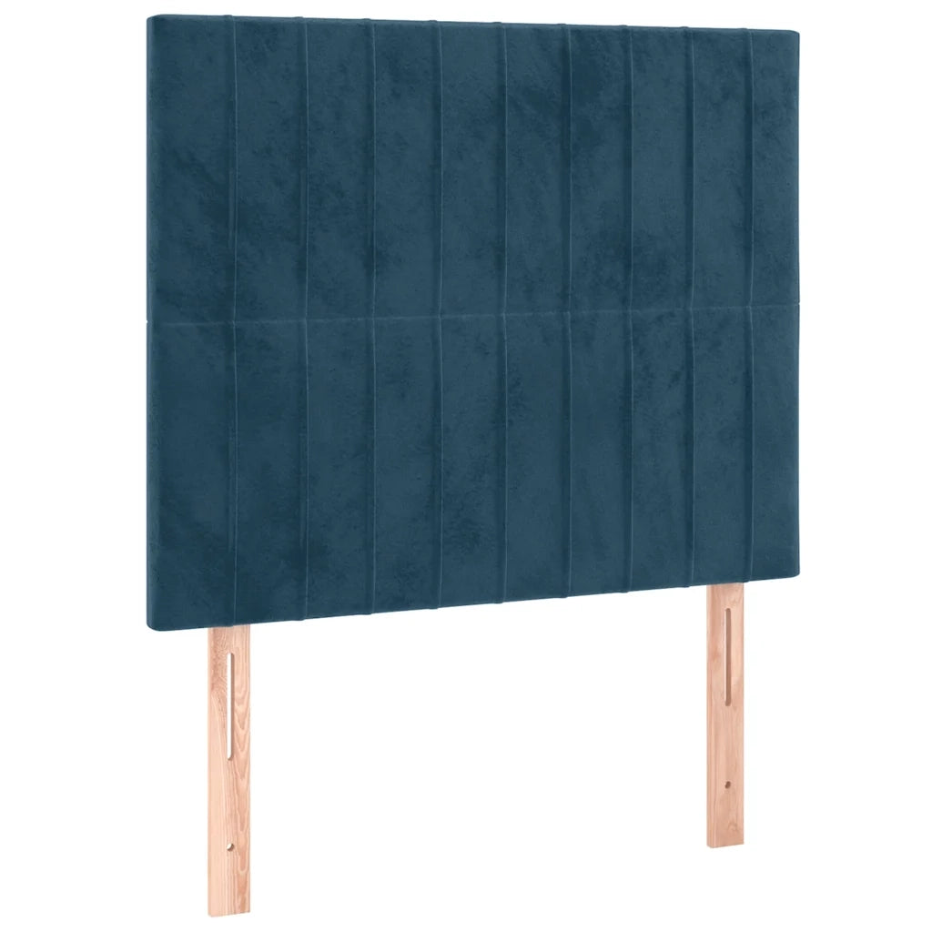 Giroletto senza Materasso-Struttura Letto Blu Scuro 100x200 cm in Velluto 622738