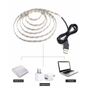 Trade Shop - Strip Led Luce Fredda Striscia 90 Cm Usb Per Retroilluminazione Televisore Tv -
