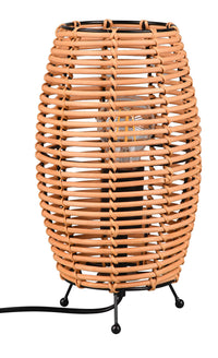 Lampada da Tavolo da Interno Attacco E27 in Tessuto Naturale