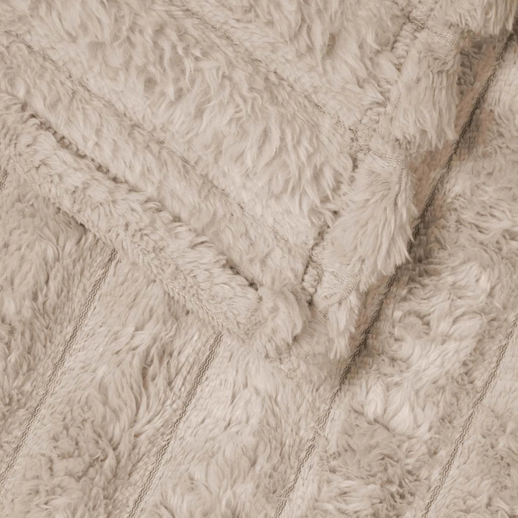 Coperta Beige 240 x 220 cm Panno 42016823