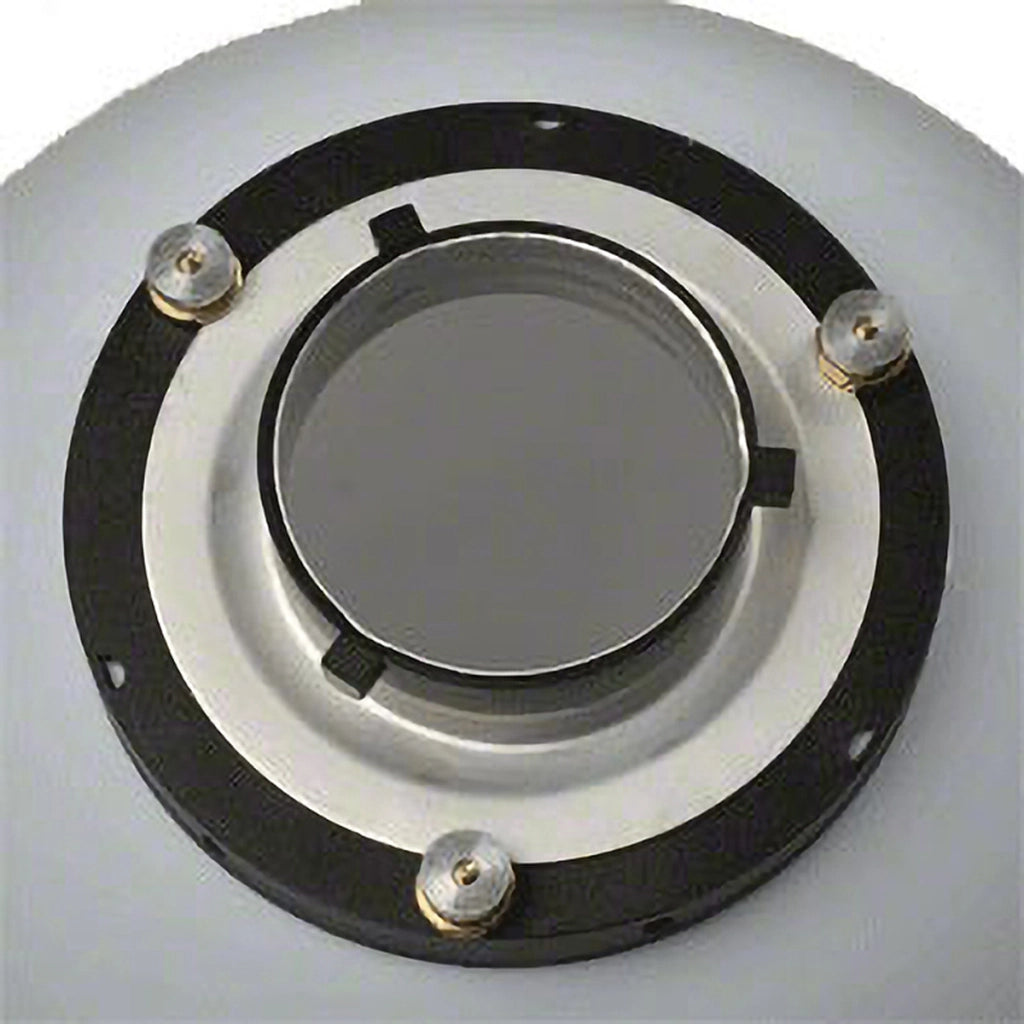 Sfera diffusore Ø 40 cm con attacco universale, produce una luce morbida e soffusa, compatibile con molti flash, sagomatore di luce ideale per ritratti e fotografia in interni