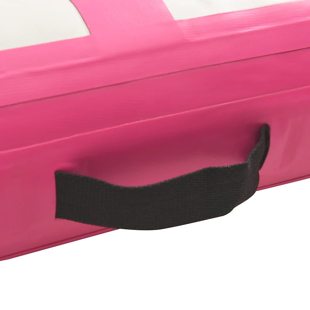 Tappetino Ginnastica Gonfiabile con Pompa 800x100x20cm PVC Rosa cod mxl 61414