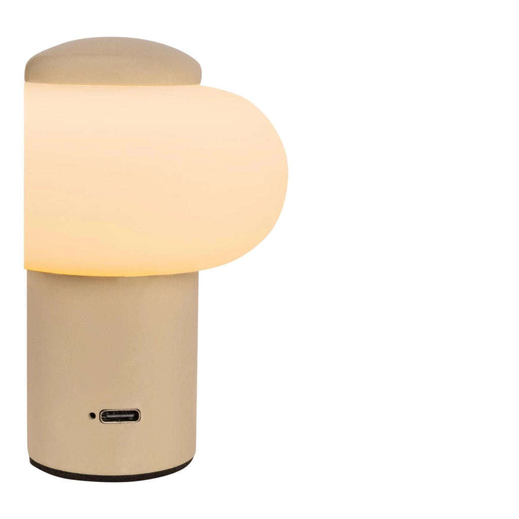 Lampada da tavolo LED wireless GUSTAV crema Lucide