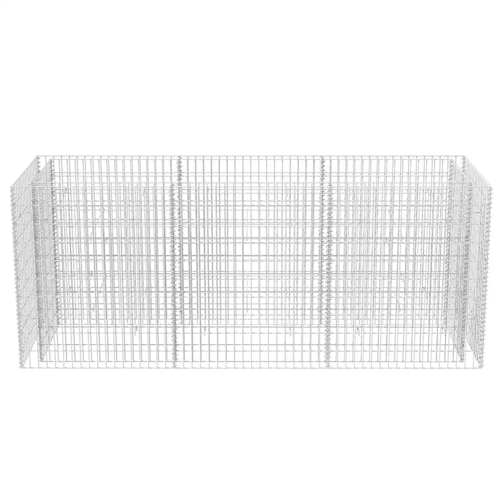Gabbione Letto Rialzato da Giardino in Acciaio 270x90x100 cm 142554