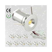 Trade Shop - Punto Luce 9 Led Soffitto Cielo Stellato Bianco Freddo Caldo Naturale Blu 1w -