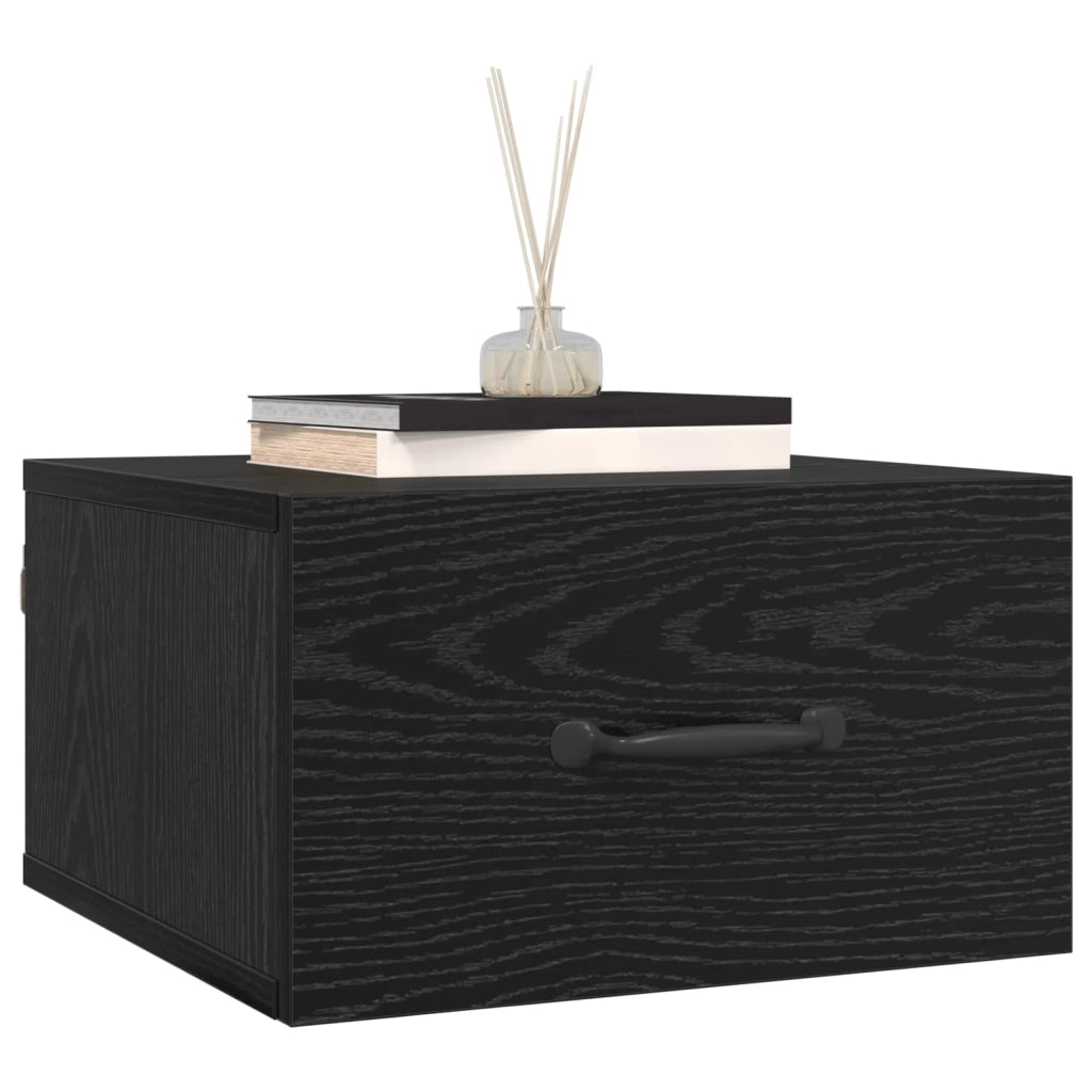 Armadio da Notte Rovere Nero 35 x 35 x 20 cm 893634