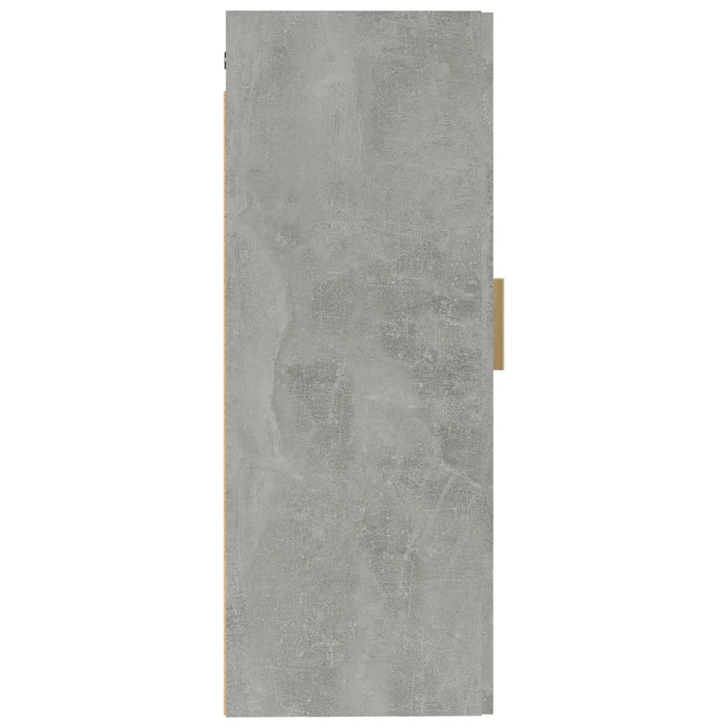 Armadietto a Muro | Mobile a Parete Grigio Cemento 35x34x90 cm Legno Multistrato