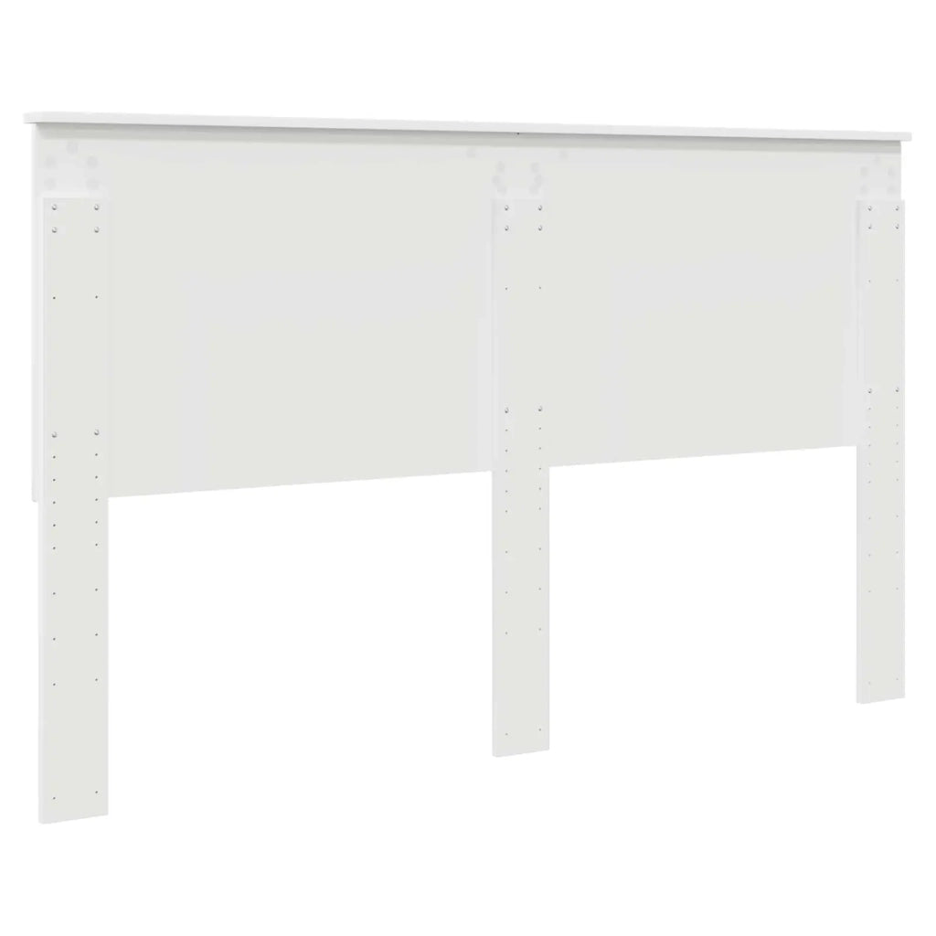Testiera | Testata con Testiera | Testata Bianco Lucido 160 cm Legno multistrato