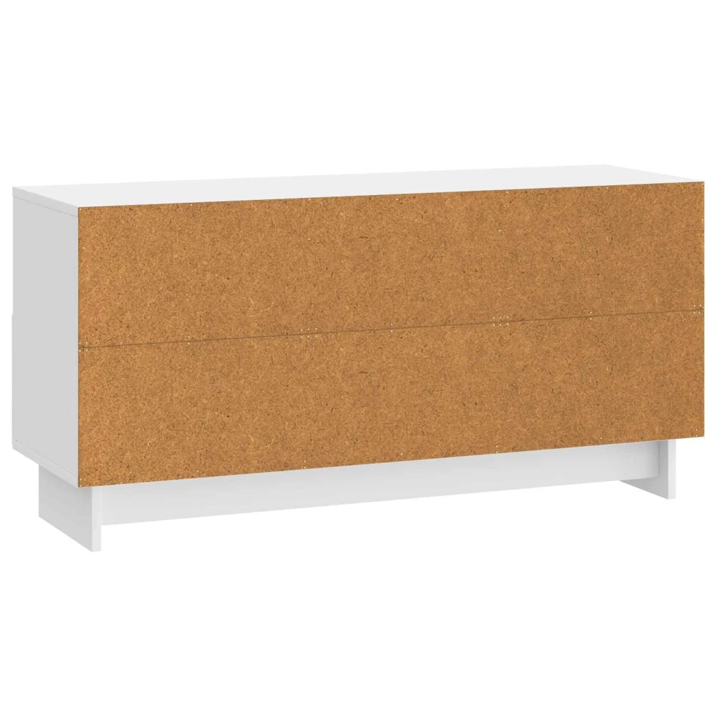 Mobile TV Bianco Lucido 102 x 34,5 x 50 cm Legno ingegnerizzato 893989