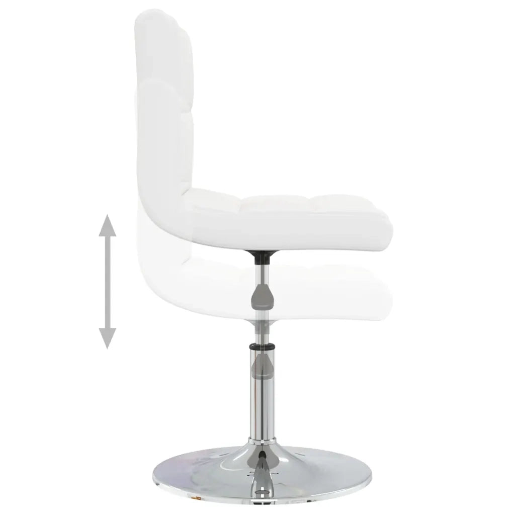 Sedie da Pranzo 2 pz Bianche in Similpelle cod mxl 62732