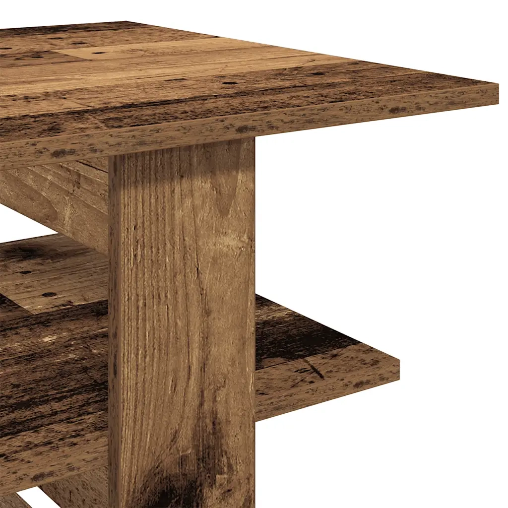 Tavolino da Salotto-Tavolino da soggiorno-Tavolo Legno Antico 102x55x42 cm Legno Multistrato 906370