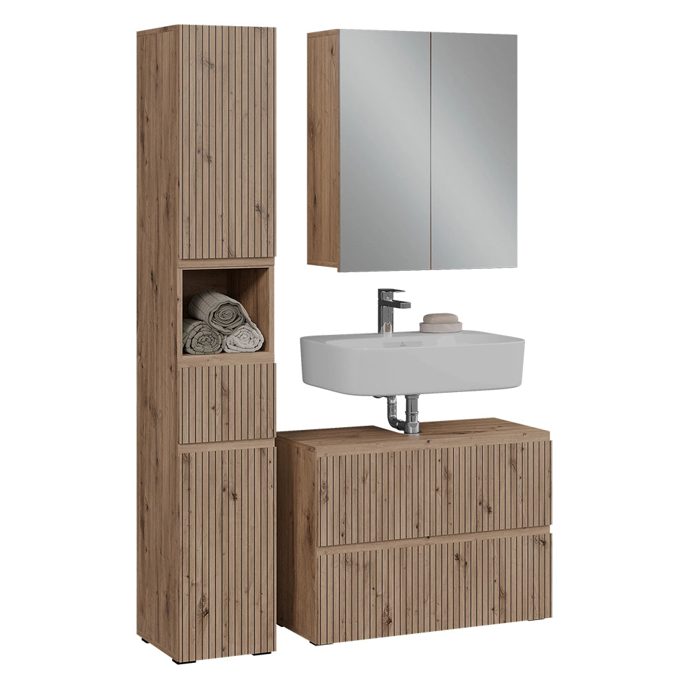 Vicco Set di mobili da bagno 3 pezzi Artigiano 3 parti