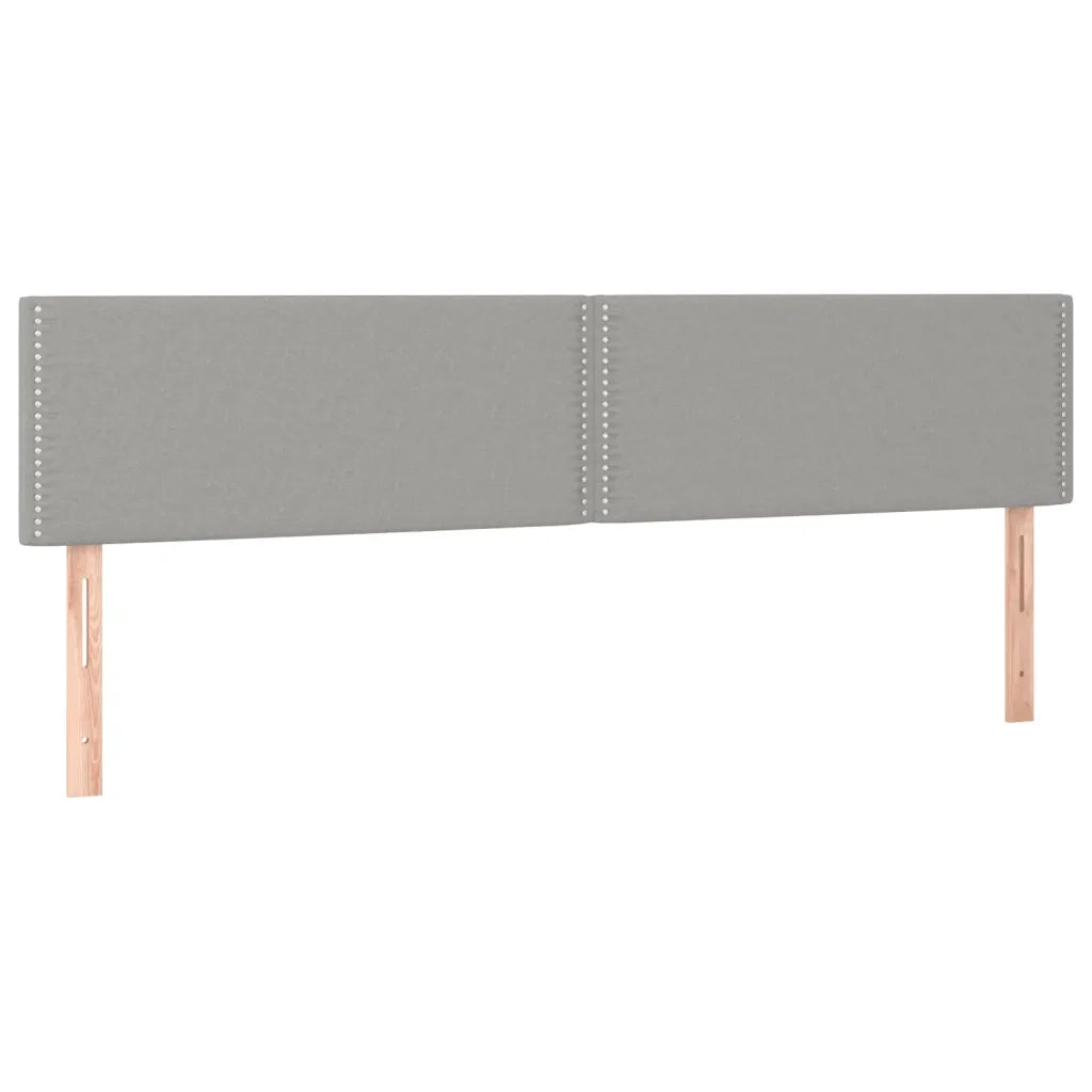 Giroletto a Molle con Materasso Grigio Chiaro 200x200cm Tessuto 3126189