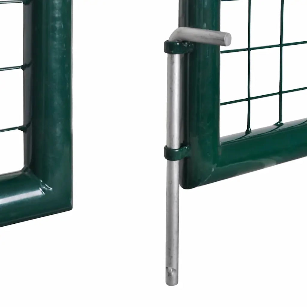 Cancello per Recinzione in Acciaio 300x125 cm Verde CFW6854297