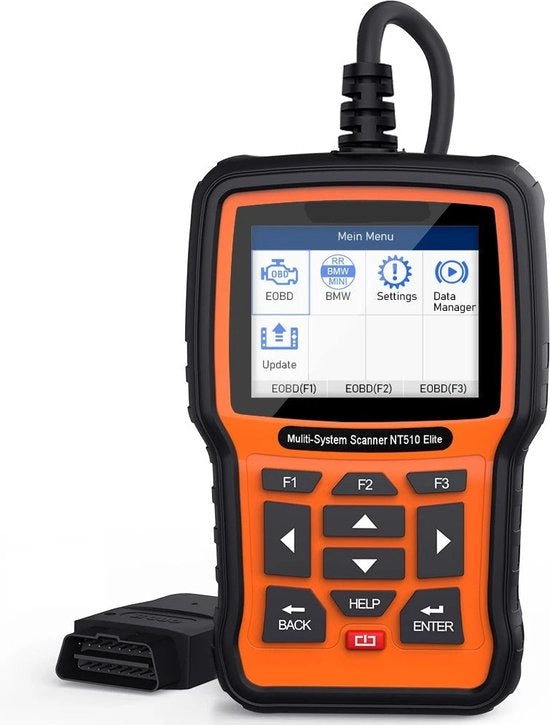 Scrittore OBD2 - Diagnosi computer - Strumento di diagnostica compattibile - Rimozione errori - Test batteria - Lettore codici - Diagnosi auto - Strumenti per test batteria - Avvio motore - Diagnosi auto - Nero
