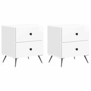 Armadio da Notte 2 pcs Bianco Lucido 43 x 34,5 x 47,5 cm 895454