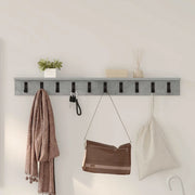 vidaXL Appendiabiti a muro Grigio cemento 100 x 10.5 x 10.5 cm