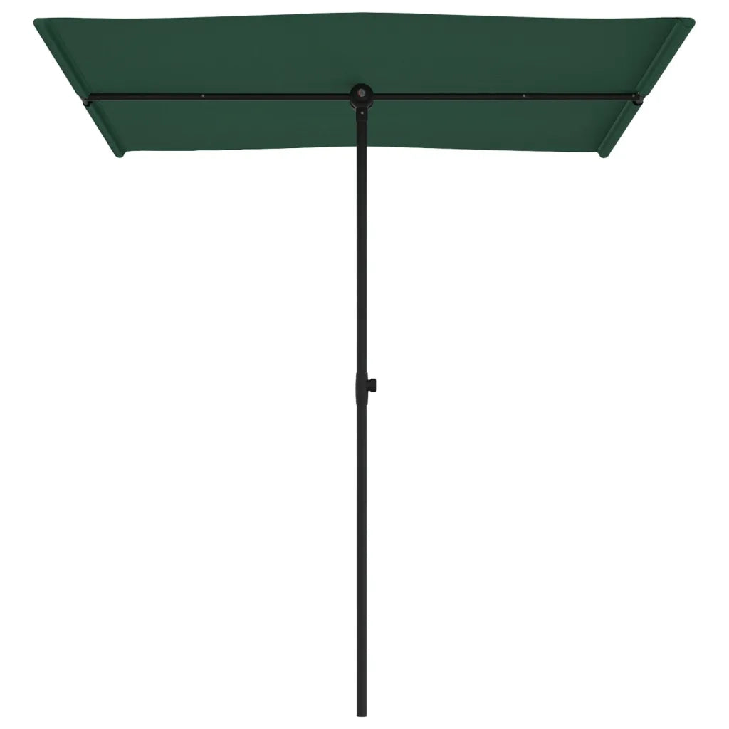 Ombrellone da Esterni con Palo in Alluminio 180x130cm Verde  cod mxl 54588