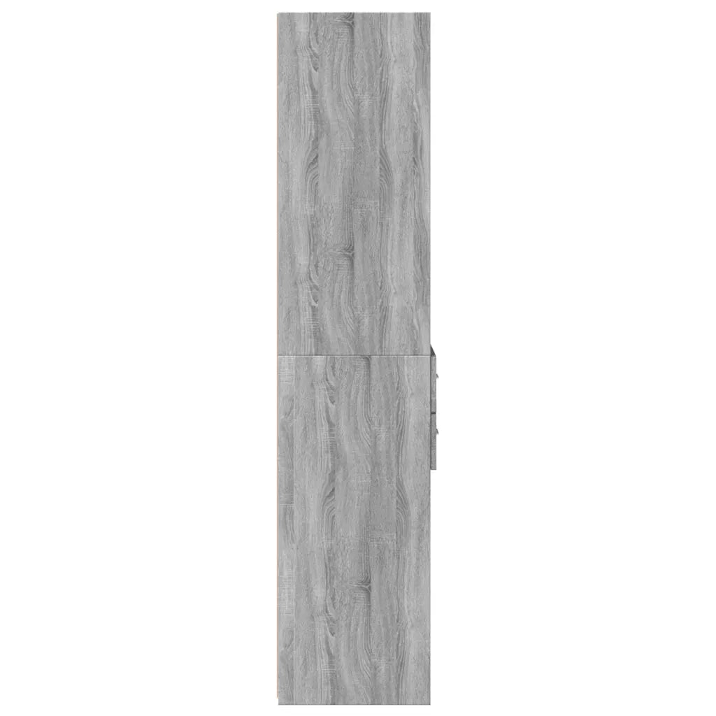 Credenza-Buffet-Armadio da cucina Grigio Sonoma 45x42,5x185 cm in Legno Multistrato 201068