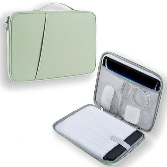 Portatile - portatile 13 pollici - Portatiletas - Tas per tablet - Tas per portatile con manico - Impermeabile e resistente agli urti - Impermeabile - Resistente agli urti - Leggero - Facile da trasportare (12,9-13 pollici - Mint verde)