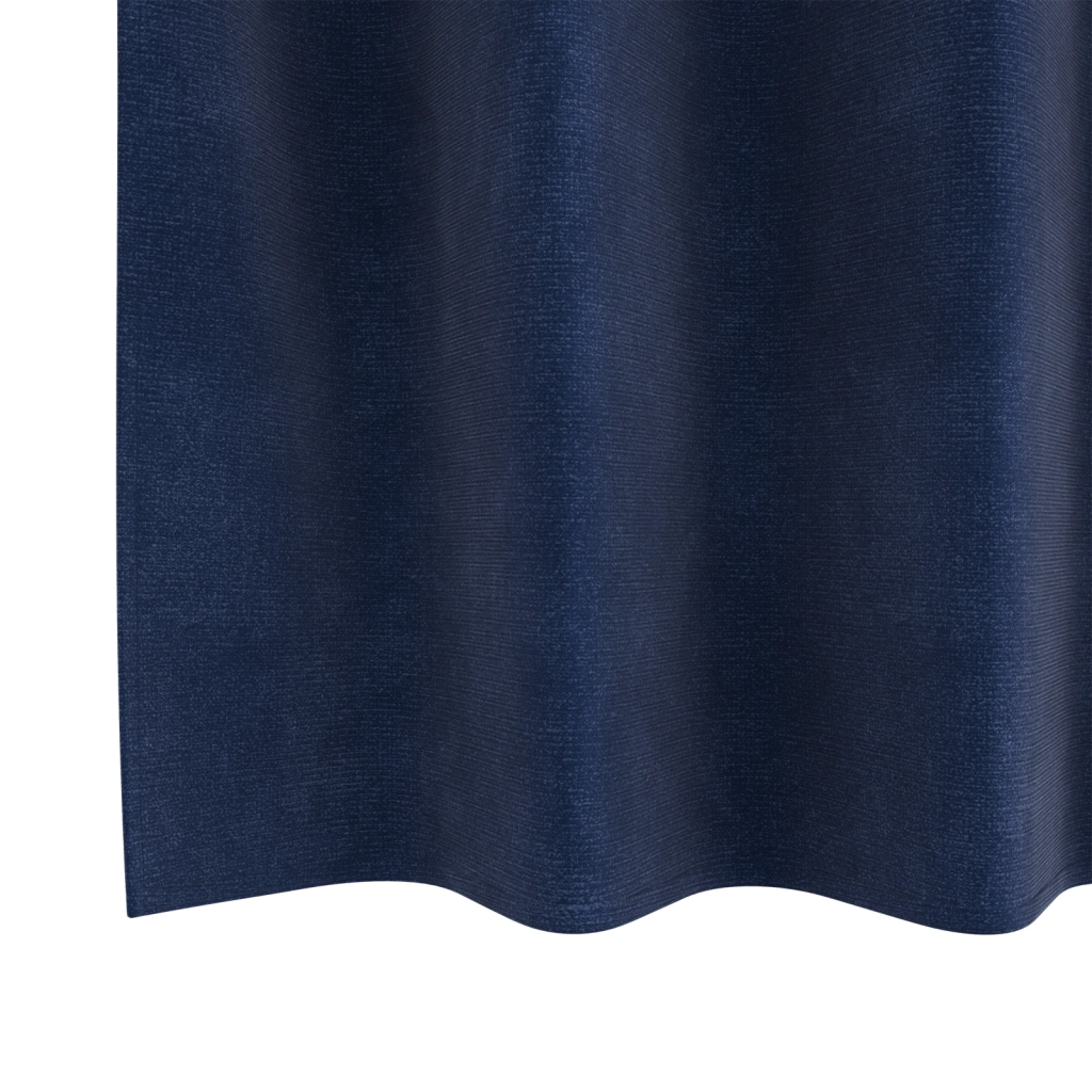 Tende Oscuranti  con Occhielli 2 pz Blu Scuro in Velluto