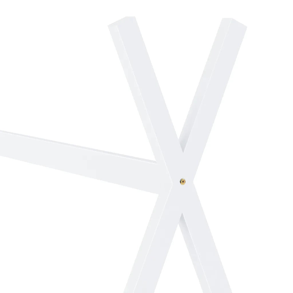 Giroletto per Bambini | Letto Infantile | Lettino Bianco in Massello di Pino 90x200 cm