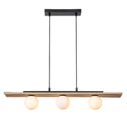 Lampada a sospensione Noxelle 3x G9 nero legno Rabalux