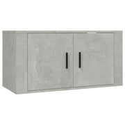 Mobile TV a Parete | Armadietto TV | Mobile Porta TV Grigio cemento 80x34,5x40 cm