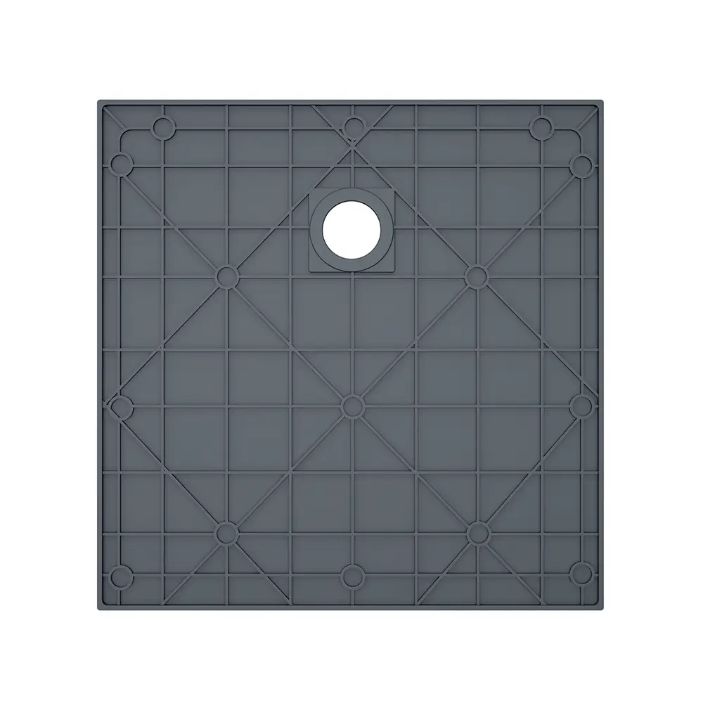 Piatto doccia 80x80 cm colore nero effetto pietra | Samos