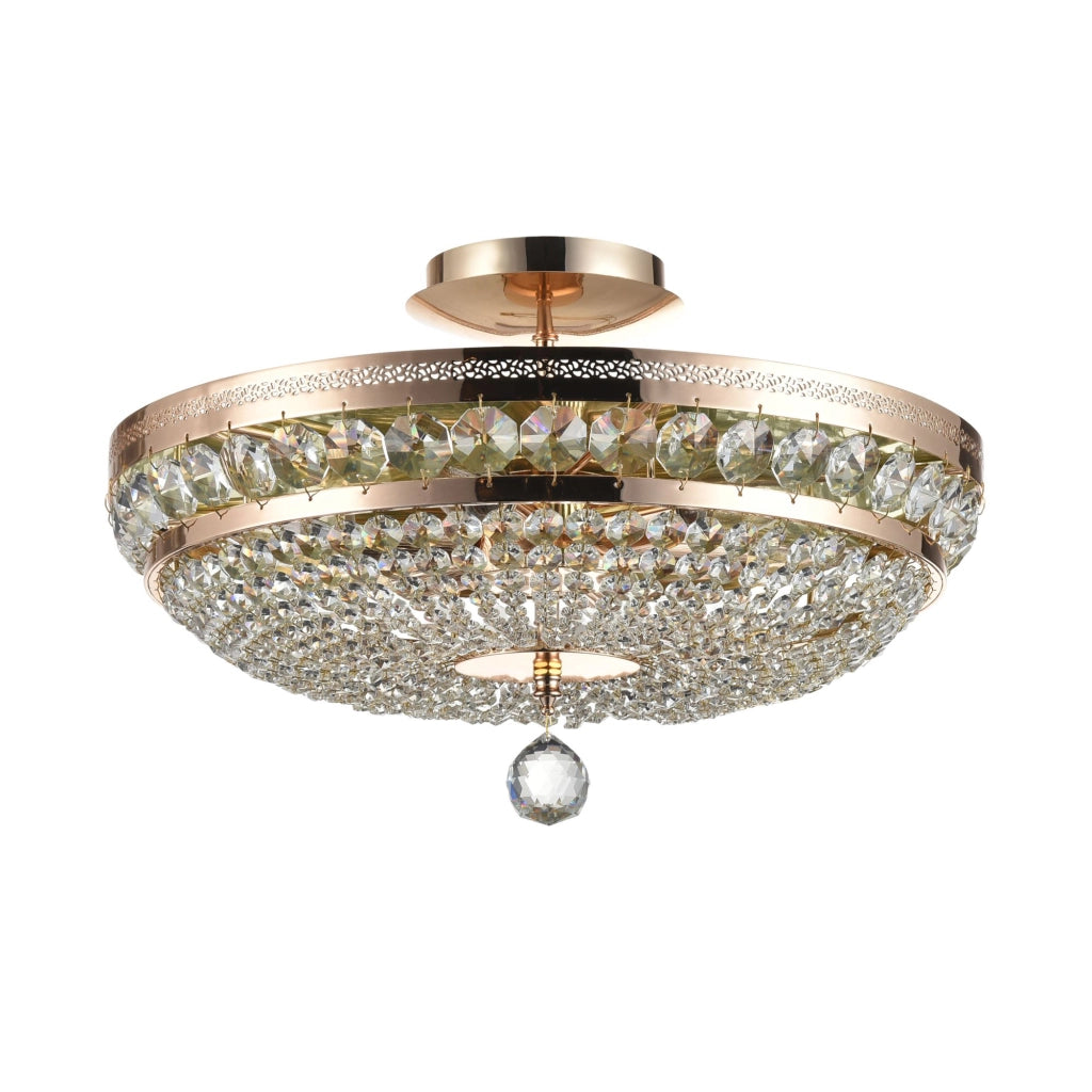 Maytoni Plafoniera contemporanea Ottilia 6 luci E14 oro metallo diffusori metallo
