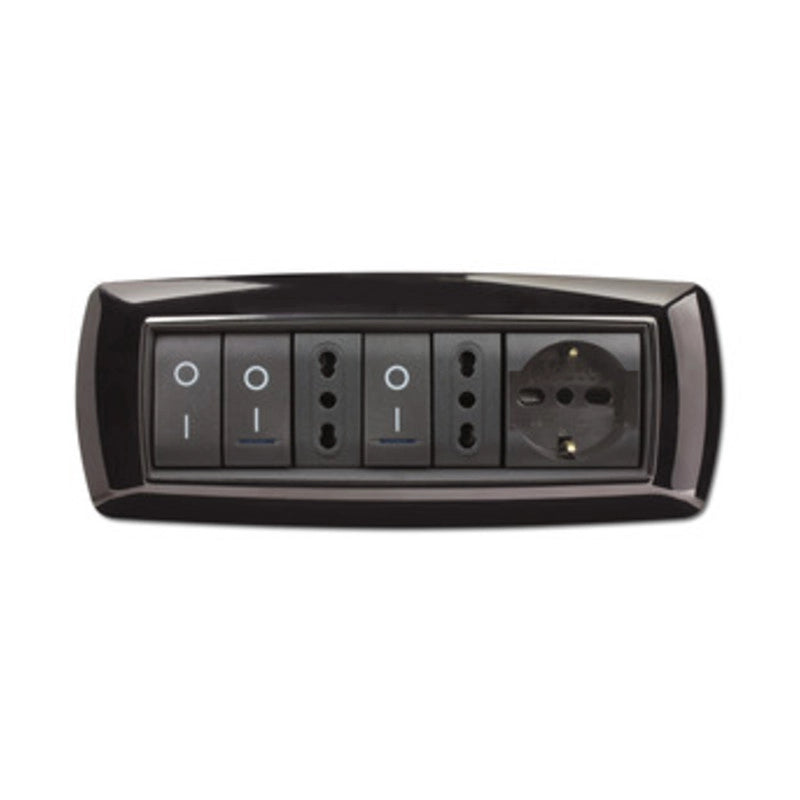 PLACCA LIFE LIVING PLAST NERO 7P