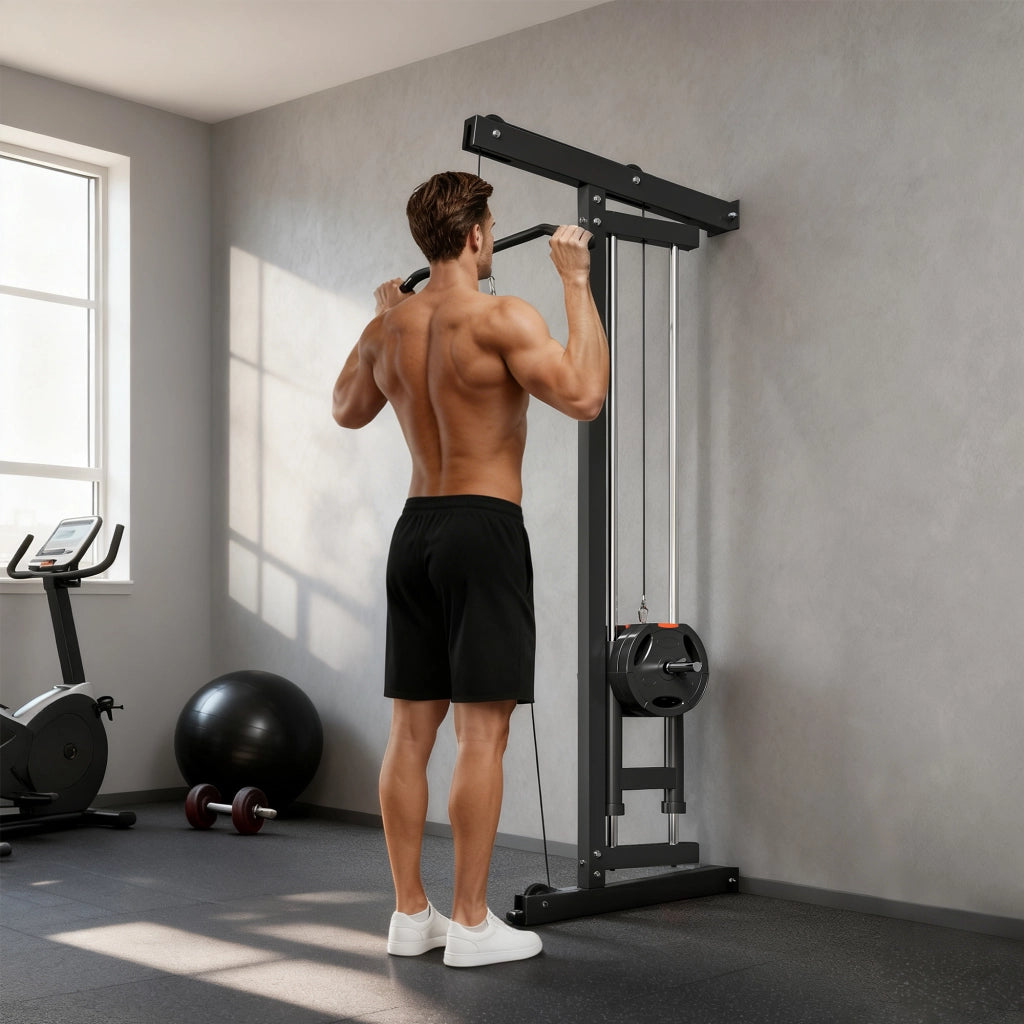 Rowing Machine per Allenamento ¨C Zephmum ¨C Acciaio Nero da Parete