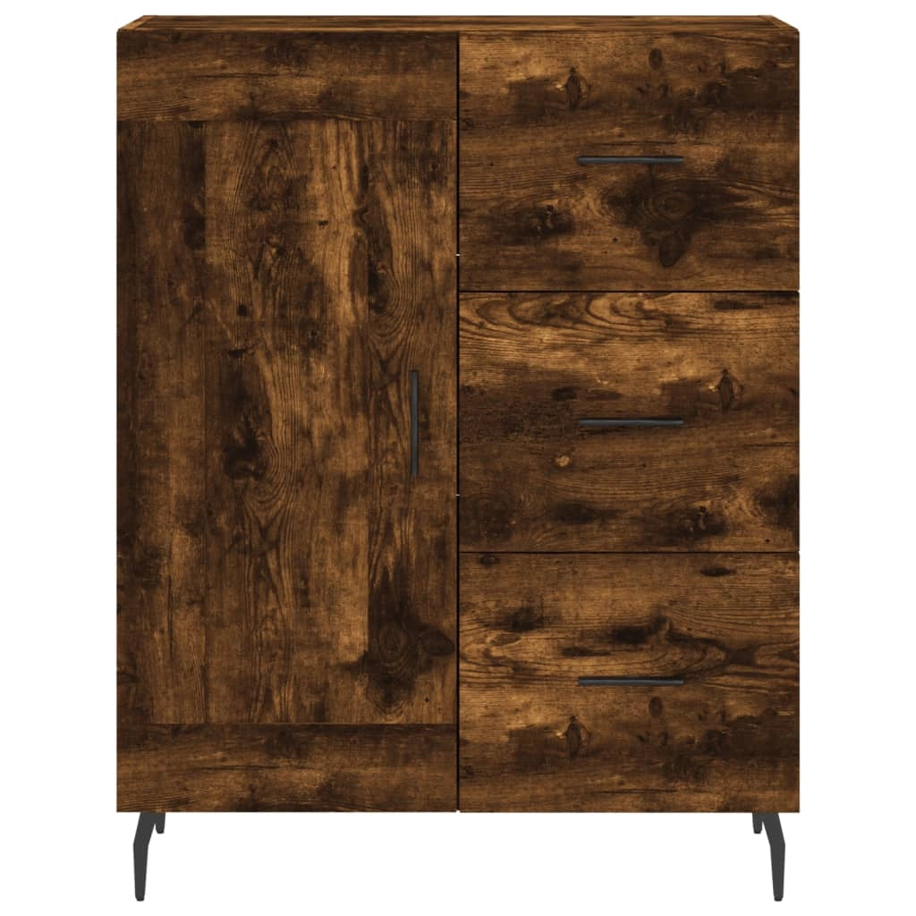 Buffet credenza cassettiera armadio mobile contenitore organizer cucina soggiorno salotto alto 69,5 x 34 x 180 cm legno ingegnerizzato marrone 02_0033505