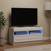 Mobile TV LED Bianco Legno ingegnerizzato 897875