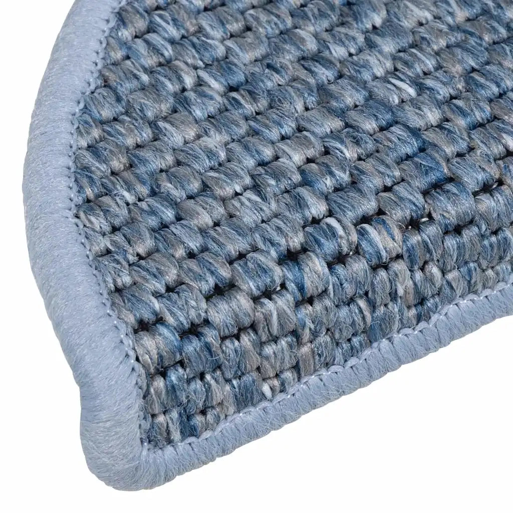 Tappeti Autoadesivi per Scale Aspetto Sisal 30 pz | Gradini per Scale 56x17x3 cm Blu