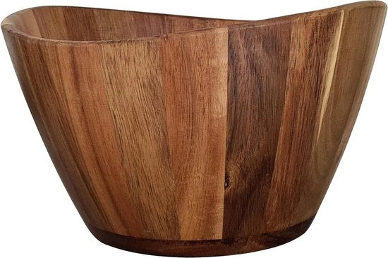 Tavolo da servizio in acacia con grandi dimensioni - 30 x 175 cm - vaschetta decorativa per frutta - piatto da servizio per insalata
