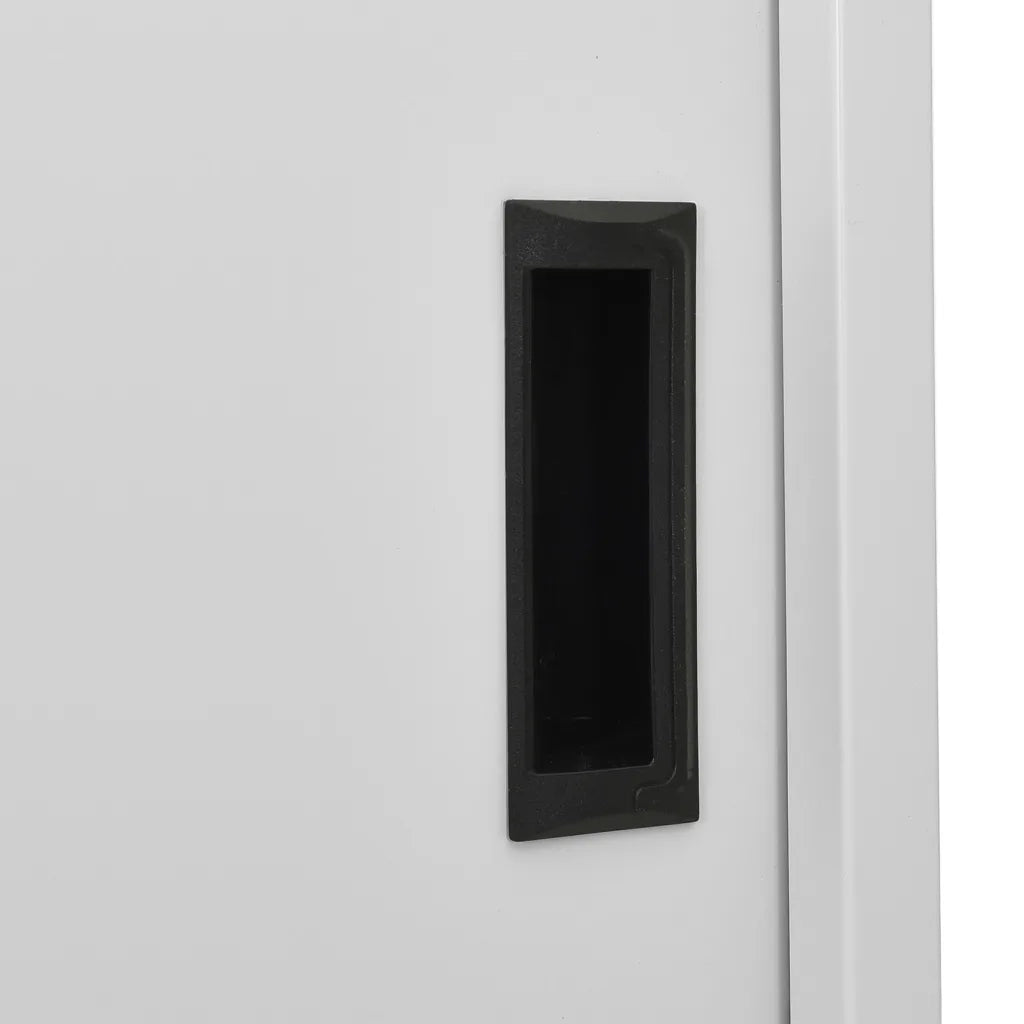 Armadio con Anta Scorrevole Grigio Chiaro 90x40x180 cm Acciaio 335959